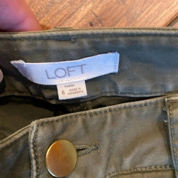 Loft zipper skinny leg jean size 6 - Picture 6 of 8